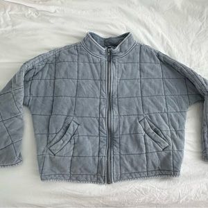 Blue Quilted Jacket
